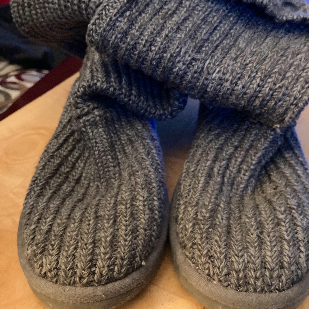 Gray Crochet Uggs